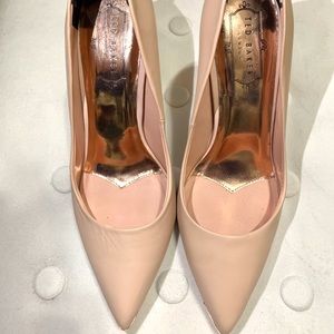 Ted Baker Izibela Nude Pointed-Toe Pumps